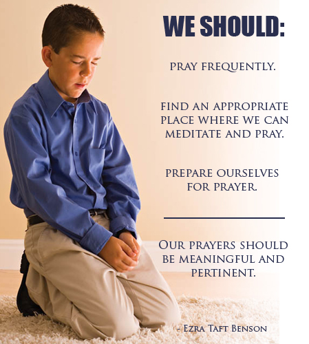 kneeling in prayer lds